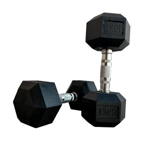 Hexagon Dumbbellset - 2,5 Kg T/m 10 Kg, Sport en Fitness, Fitnessmaterialen, Overige typen, Nieuw, Armen, Verzenden