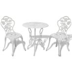 Bistroset Gietaluminium Wit | Retourdeal | 40%, Tuin en Terras, 2 zitplaatsen, Ophalen of Verzenden, Tuinset, Nieuw