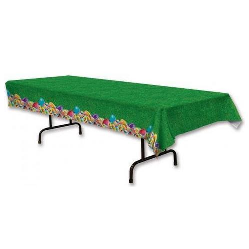 Plastic Pasen groen tafelkleed met grasprint 275 x 135 cm .., Hobby en Vrije tijd, Feestartikelen, Ophalen of Verzenden