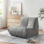 Relaxstoel Kodsø lounge fauteuil 75x90x100 cm microvezel gri, Verzenden, Nieuw
