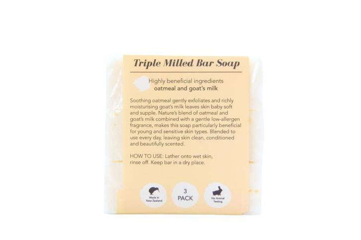 Natures Blend Oatmeal & Goatss Milk Soap, 3 x 100 gram, Sieraden, Tassen en Uiterlijk, Beautycases, Ophalen of Verzenden