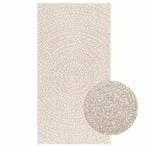 vidaXL Vloerkleed ZIZUR room binnen en buiten 60x110 cm jute, Verzenden, Nieuw, Crème