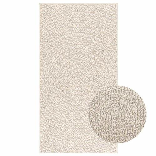 vidaXL Vloerkleed ZIZUR room binnen en buiten 60x110 cm jute, Huis en Inrichting, Stoffering | Tapijten en Kleden, Crème, Nieuw