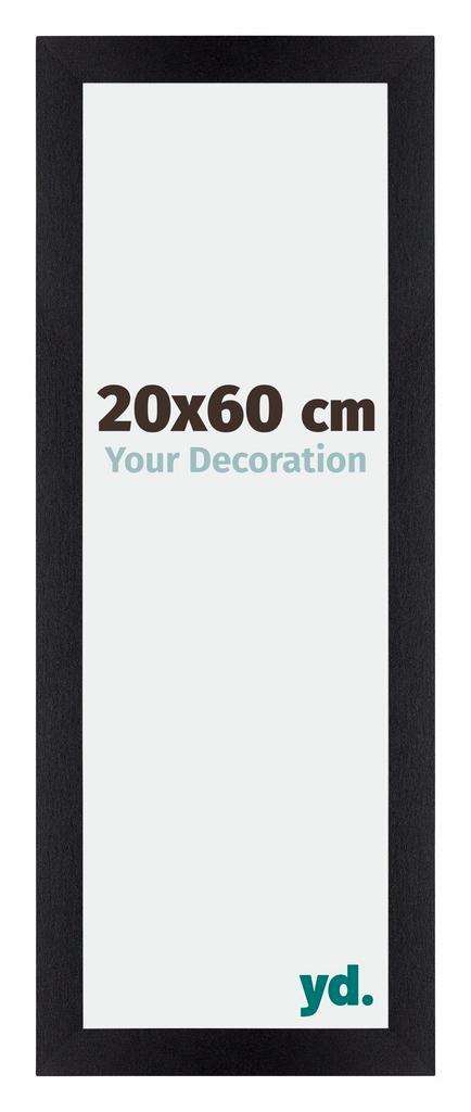 Fotolijst 20x60 cm - Zwart Mat - MDF - Mura, Huis en Inrichting, Woonaccessoires | Lijsten, Nieuw, Verzenden