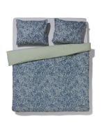 HEMA Dekbedovertrek zacht katoen 200x200/220 stippen, Verzenden, Nieuw, Blauw