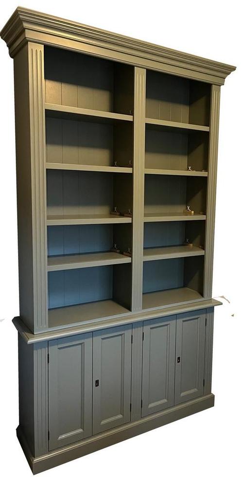 Boekenkast Engels groen Roermond 140 x 240cm, Huis en Inrichting, Kasten | Boekenkasten, Ophalen of Verzenden