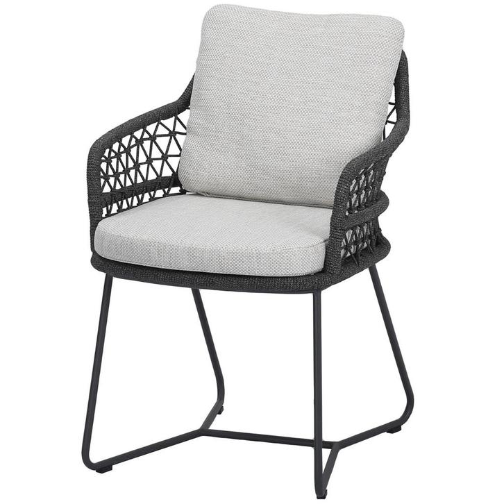 Taranto dining tuinstoel antraciet rope, Tuin en Terras, Tuinsets en Loungesets, Nieuw, Ophalen of Verzenden