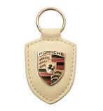 WAP0500960E Porsche Crested lederen sleutelhanger, crème, Verzenden, Nieuw