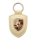 WAP0500960E Porsche Crested lederen sleutelhanger, crème, Nieuw, Verzenden