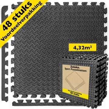 Zoluko Puzzelmatten  - Voordeelverpakking 48st - 30x30cm