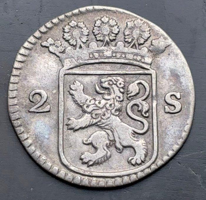 Nederland, Holland 2 Stuiver (dubbele wapenstuiver) 1731 /, Postzegels en Munten, Munten | Nederland