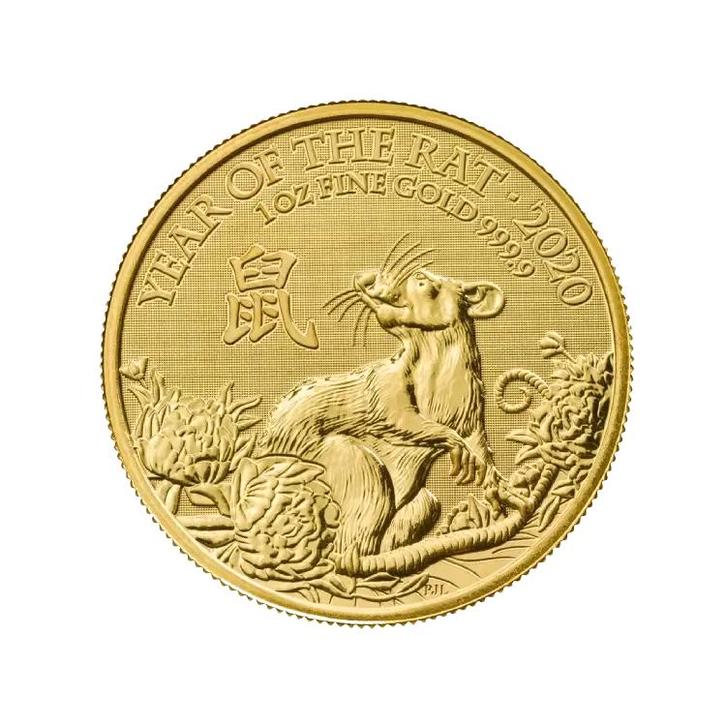 Gouden UK Lunar munt 1 troy ounce, Postzegels en Munten, Edelmetalen en Baren, Verzenden