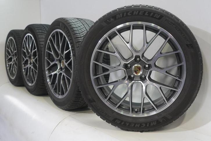 Porsche Macan II + III 95B 20 inch velgen Michelin Winterban, Auto-onderdelen, Banden en Velgen, Velg(en), Gebruikt, 20 inch, Winterbanden