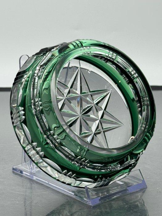 Asbak - Kristal - glazen asbak, Antiek en Kunst, Curiosa en Brocante