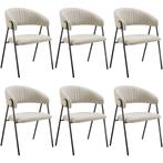 Eetkamerstoel Bedano, gestoffeerd, geweven stof, 150 kg - gr, Huis en Inrichting, Stoelen, Verzenden, Nieuw