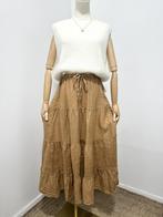 Heerlijke maxi linnen rok - met volants - elastische talie, Nieuw