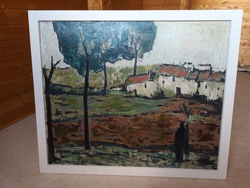 Europese school (XIX) - Village Shade, Antiek en Kunst, Kunst | Schilderijen | Klassiek