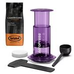 AeroPress Clear Purple Coffee Maker + Bristot lAmericano..., Ophalen of Verzenden, Nieuw