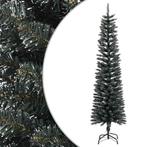 vidaXL Kunstkerstboom met standaard smal 180 cm PVC groen, Diversen, Kerst, Verzenden, Nieuw