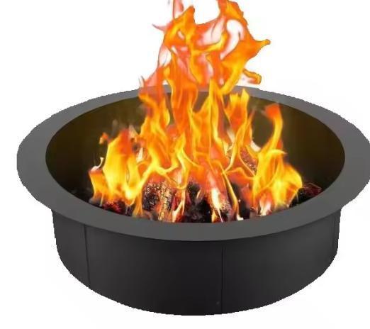 Zware Koolstofstalen Vuurplaats Ring/Inzet DIY Boven/In Gron, Tuin en Terras, Vuurkorven, Nieuw, Verzenden