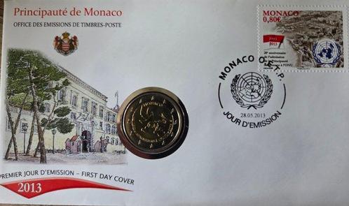 Monaco. 2 Euro 2013 ONU (2 monnaies) (Zonder Minimumprijs), Postzegels en Munten, Munten | Europa | Euromunten