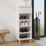 vidaXL Schoenenkast 40x36x105 cm bewerkt hout wit, Verzenden, Nieuw