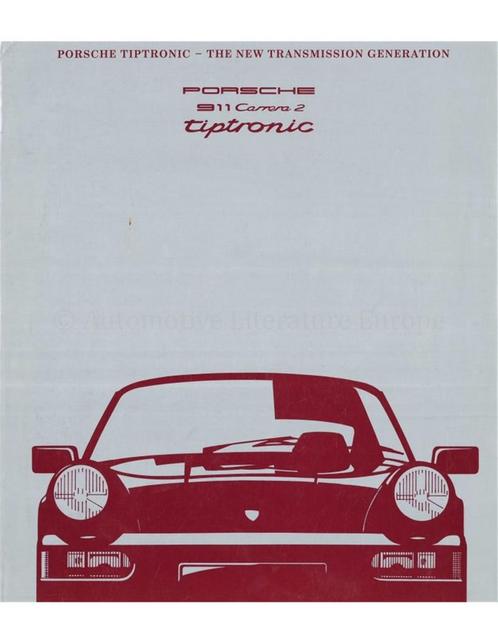1990 PORSCHE 911 CARRERA 2 BROCHURE ENGELS, Boeken, Auto's | Folders en Tijdschriften, Porsche