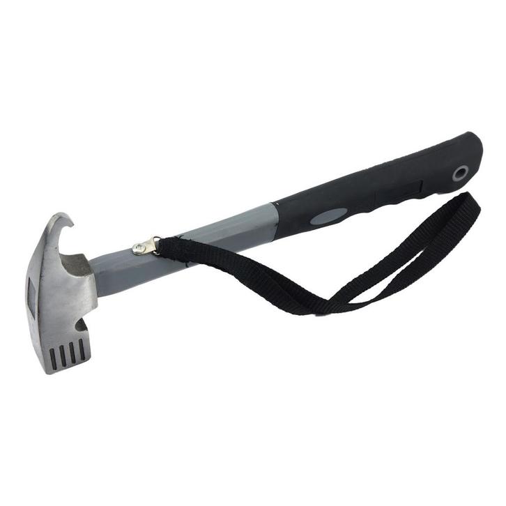 Benson Campinghamer - 450 gram - 30 cm - Rubberen grip -..., Doe-het-zelf en Verbouw, Gereedschap | Handgereedschap, Nieuw, Ophalen of Verzenden