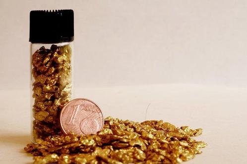 Goud Goud nugget- 0.63 g - (4), Verzamelen, Mineralen en Fossielen