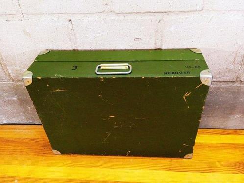 Kist - Militaire houten kist - Vurenhout, Antiek en Kunst, Antiek | Wandborden en Tegels