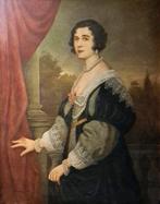 Giacomo Grosso (1860-1938) - Ritratto femminile in costume, Antiek en Kunst, Kunst | Schilderijen | Klassiek