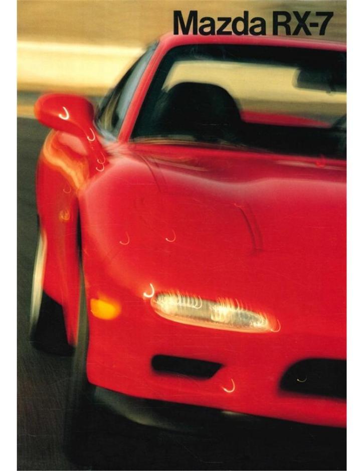 1992 MAZDA RX-7 BROCHURE NEDERLANDS, Boeken, Auto's | Folders en Tijdschriften, Mazda