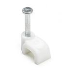 Kabelclip | Q-link | 6 mm (20 stuks, Plat, Wit), Doe-het-zelf en Verbouw, Elektra en Kabels, Verzenden, Nieuw