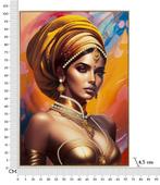 SCHILDERIJ MET LIJST SAMIRA -A- CM 72X4,5X102, Ophalen of Verzenden, Nieuw