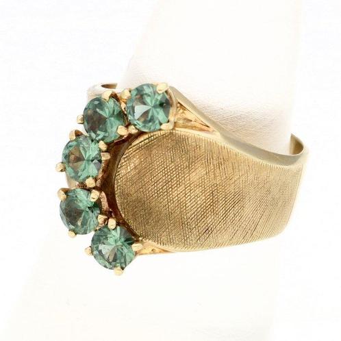 Zonder Minimumprijs - Ring - 8 karaat Geel goud - 0.85ct., Sieraden, Tassen en Uiterlijk, Ringen