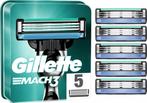 Gillette Mach 3 Scheermesjes - 5 stuks, Sieraden, Tassen en Uiterlijk, Uiterlijk | Gezichtsverzorging, Nieuw, Ophalen of Verzenden