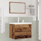 vidaXL Badkamermeubelset 3 pcs Oud hout 60 x 38.5 x 45 cm, Huis en Inrichting, Verzenden, Nieuw
