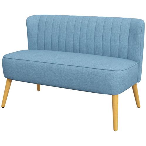 TRUUSK 2-zitsbank Loveseat Met Linnenlook, Dubbele Bank Met, Huis en Inrichting, Banken | Bankstellen, Nieuw, Verzenden