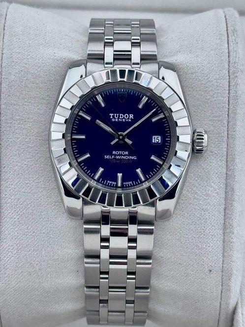 Tudor - Classic Automatic Date Lady Blue - 22010 - Dames -, Sieraden, Tassen en Uiterlijk, Horloges | Antiek