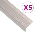 vidaXL Trapneuzen L-vormig 5 st 100 cm aluminium, Verzenden, Nieuw