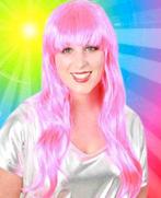 Lange pruik roze, Verzenden, Nieuw