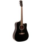 Fazley W40-BK akoestische western gitaar zwart, Muziek en Instrumenten, Snaarinstrumenten | Gitaren | Akoestisch, Verzenden, Nieuw