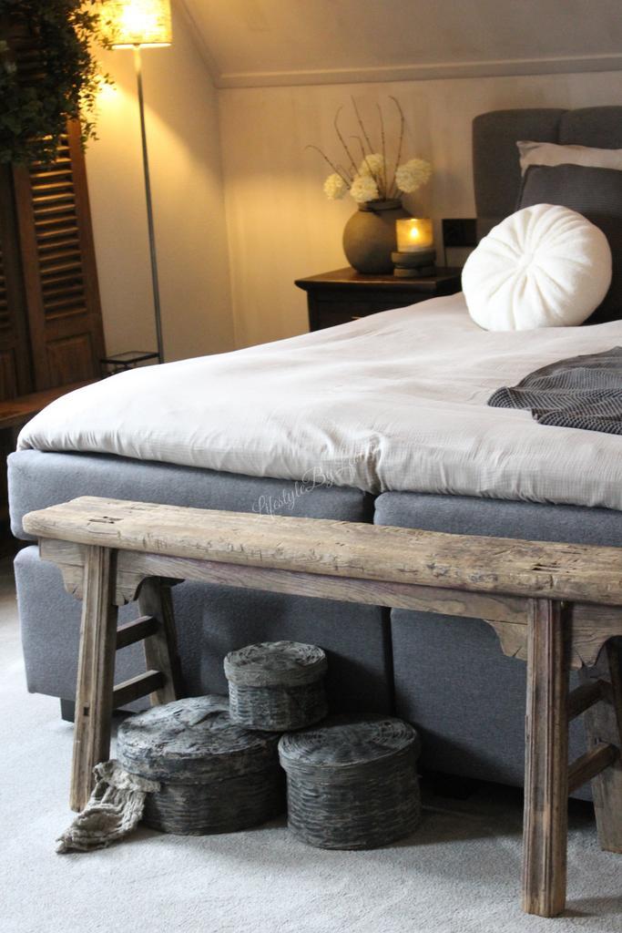 Rattan/leem opbergmanden set van 3, Huis en Inrichting, Woonaccessoires | Vazen, Nieuw, Ophalen of Verzenden