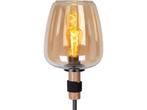Lucide ILONA - Vloerlamp - Ø 34 cm - 1xE27 - Amber, Verzenden, Zo goed als nieuw