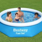 Bestway Fast Set opblaasbaar zwembad - 244x61 cm - Rond, Ophalen of Verzenden, Zo goed als nieuw