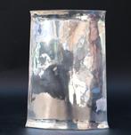 h.21cm - Vaas - .925 zilver - Gehamerde decoratie, Antiek en Kunst