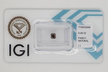 Zonder Minimumprijs - 1 pcs Diamant (Natuurlijk gekleurd) - beschikbaar voor biedingen