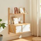 Wandrek Tingvoll 85x65x34 cm bamboe naturel [en.casa], Huis en Inrichting, Woonaccessoires | Wandplanken en Boekenplanken, Verzenden