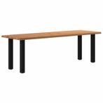 vidaXL Eettafel met natuurlijke rand 240x80x74 cm massief, Huis en Inrichting, Tafels | Eettafels, Verzenden, Nieuw
