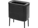 Brabantia Bo Wasmand - met Deksel - 60 l - Matt Black, Verzenden, Nieuw